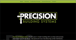 Desktop Screenshot of precisionbuildingsystems.com